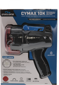 Cyclops Cymax CYC-SPL-10X 10,000 Lumen Cree LED Rechargeable Spotlight - Black — view 3