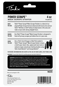 Tinks Power Scrape Pre-Rut Finisher Deer Attractant 4 oz Bottle — view 3