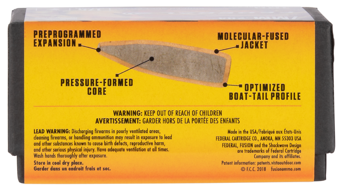 Federal Fusion Component 7mm .284 140gr Fusion Soft Point - 100/Box — view 3