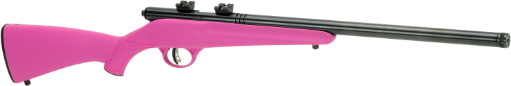 Savage Rascal FLV-SR Youth 22 LR 16.12" 1-Rd Bolt Action Rifle - Left Hand - Pink — view 3