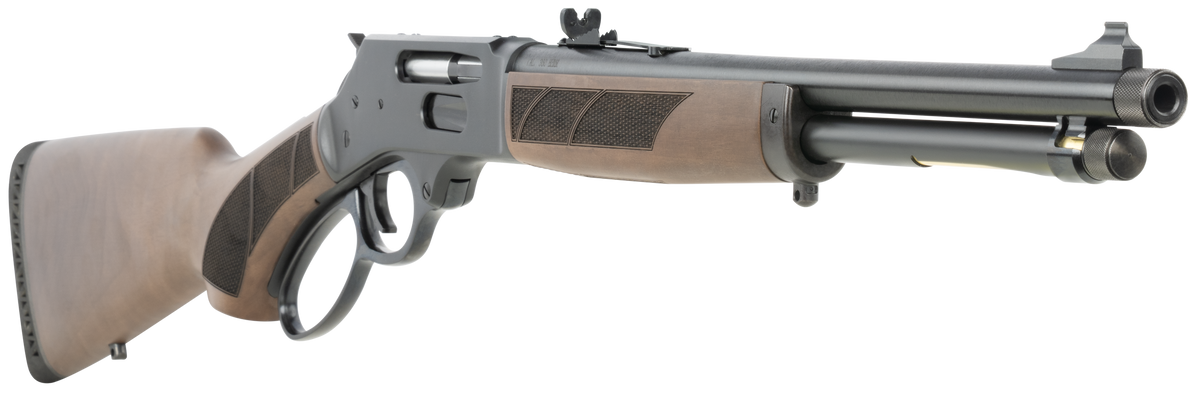 Henry H009PGR360 Protector Carbine 360 Buckhammer 16.5" 4+1 Lever-Action Rifle - Threaded Blued Barrel, Walnut Pistol-Grip Stock — view 3