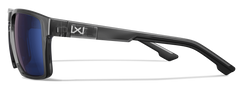 Wiley X Founder CAPTIVATE Blue Mirror Lens Gloss Crystal Grey Frame Safety Glasses — view 3