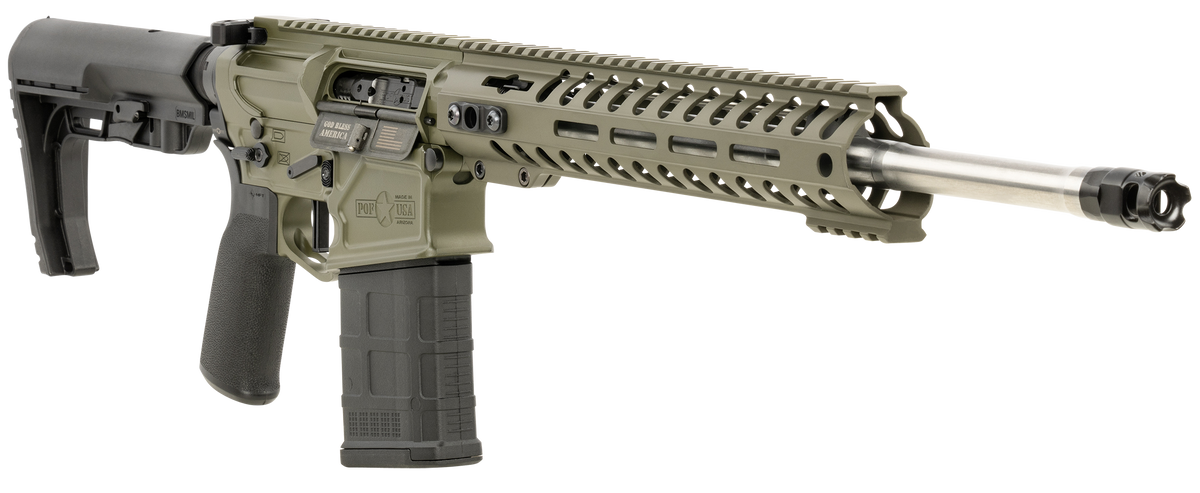 Patriot Ordnance Factory Rogue 7.62x51mm NATO 16.5" 20+1 Semi-Auto Rifle - OD Green Cerakote — view 3