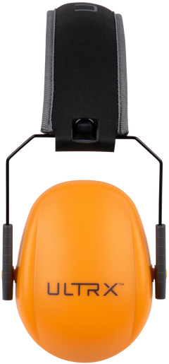 Allen 4172 Passive Slim Profile Over the Head Orange Youth Ear Muffs — view 3