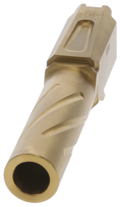 Rival Arms Precision Match Grade 9mm Luger 3.10" Fluted Threaded Gold PVD Drop-In Barrel - Fits Sig P365 — view 3