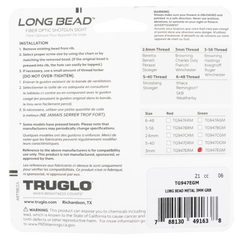 TruGlo Long Bead Universal Shotgun 3mm Green Fiber Optic Front Sight — view 3