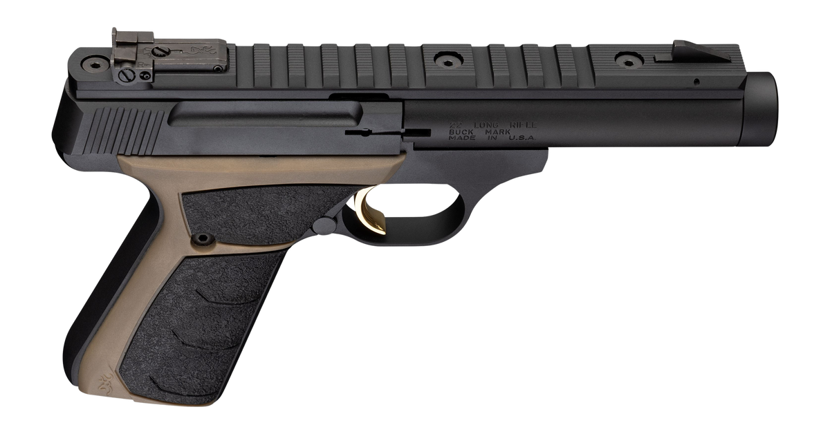 Browning Buck Mark Field Target Micro 22 LR 4.40" 10+1 Semi-Auto Pistol - FDE UFX Grip — view 3