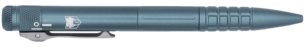 CobraTec Knives CNC OTF Tactical Pen Gen II 1.75" D2 Drop Point Gray Aluminum Pocket Clip — view 3
