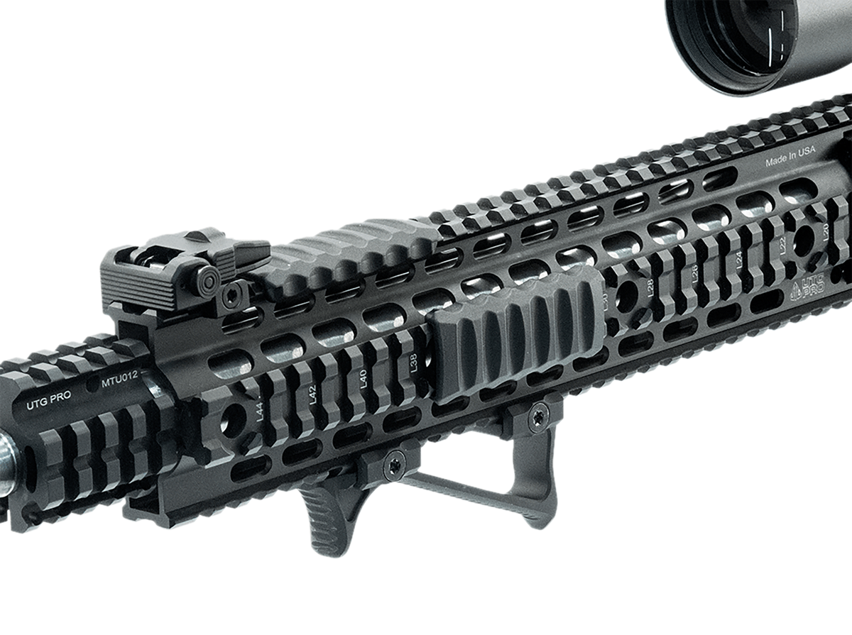 Leapers UTG Ultra Slim Angled Foregrip Picatinny Matte Black Anodized Aluminum - MTAFGP01 — view 3