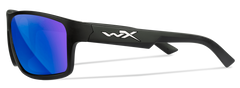 Wiley X WX Peak M/L CAPTIVATE Polarized Blue Mirror Lens Matte Black Frame Safety Glasses — view 3