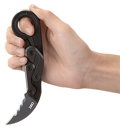 Columbia River CRKT 4040V Provoke 2.41" Folding Hawkbill Veff Serrated Black TiCN D2 Steel Black Aluminum Knife — view 3