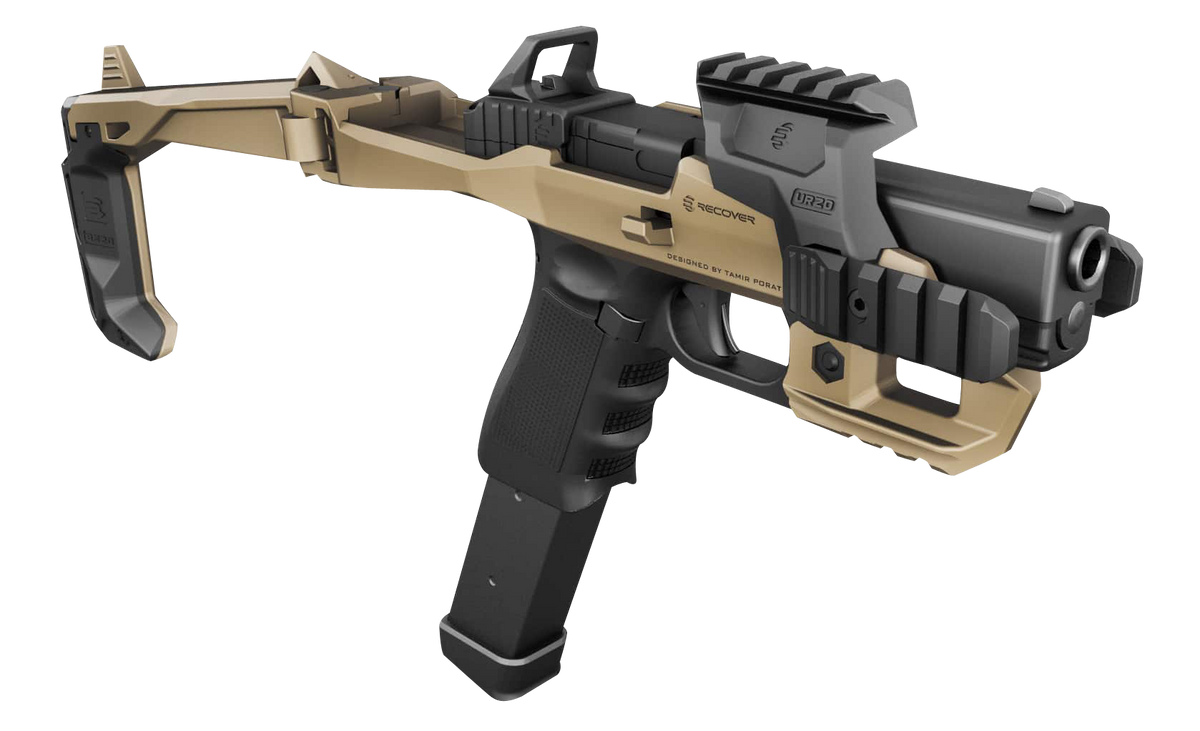 Recover Innovations UR2001 Brace Upper Rail Black for 20/20 Series Stabilizer — view 3