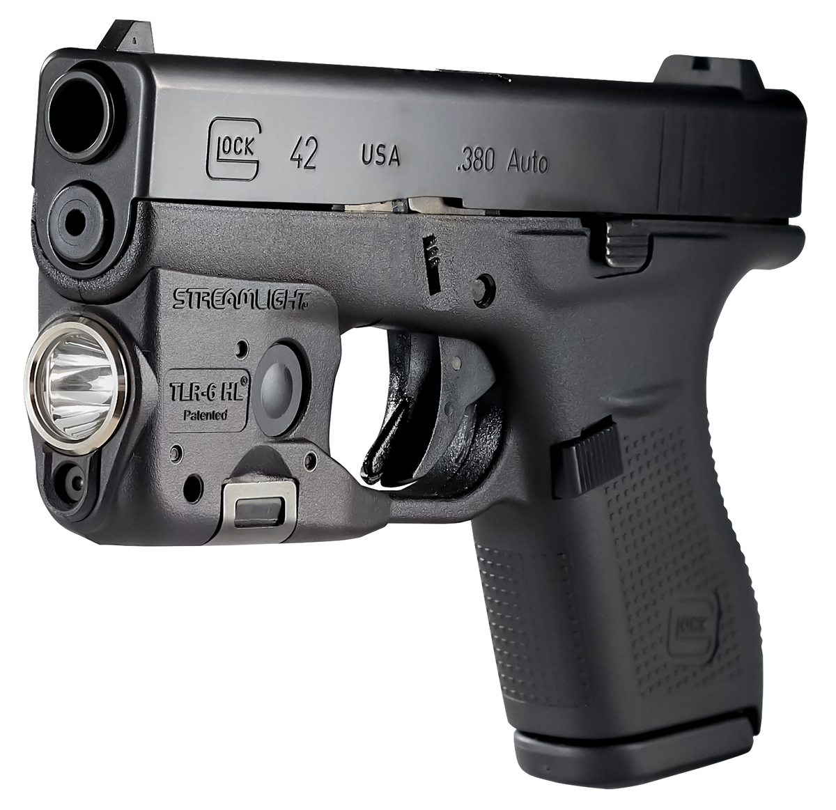 Streamlight TLR-6 HL 300 Lumen LED/Red Laser Weapon Light for Glock 42/43/43X/48 - Black — view 3