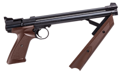 Crosman P1377BR American Classic .177 Caliber Pump Air Pistol - Brown Polymer Grips — view 3