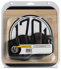 1791 Gunleather MAG-F 2.2 Double Mag Holster Double Stack Belt Slide Signature Brown Leather — view 3