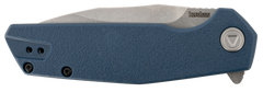 Kershaw Lucid 2036 3.20" Folding Clip Point Plain Stonewashed 8Cr13MoV - Blue GFN/SS Handle — view 3
