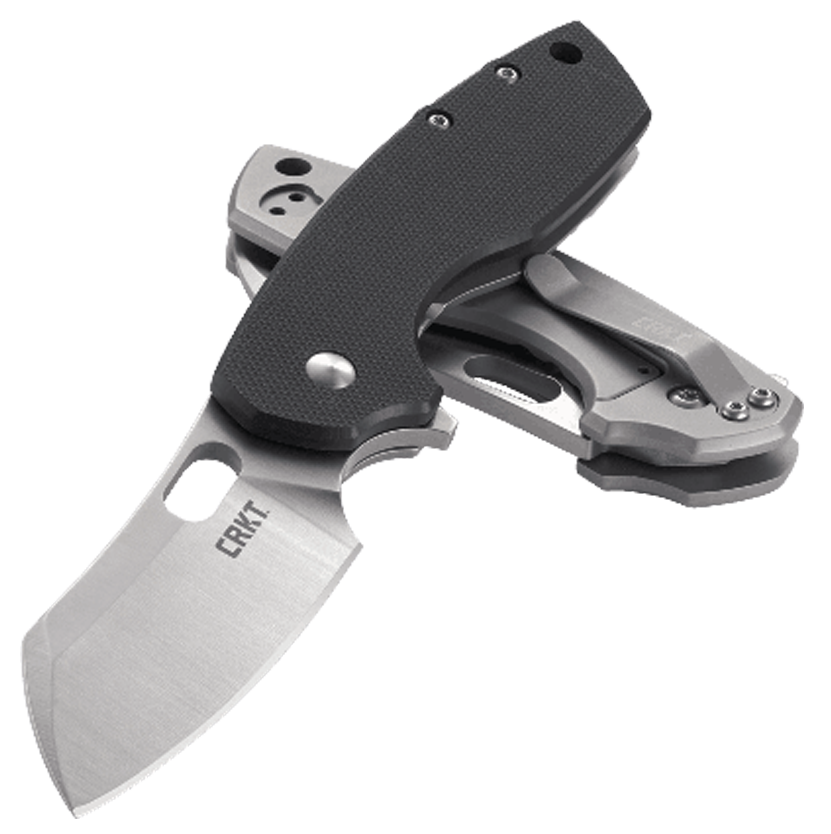 CRKT Pilar Large 2.67" Folding Plain Satin 8Cr14MoV Black G10 Handle — view 3