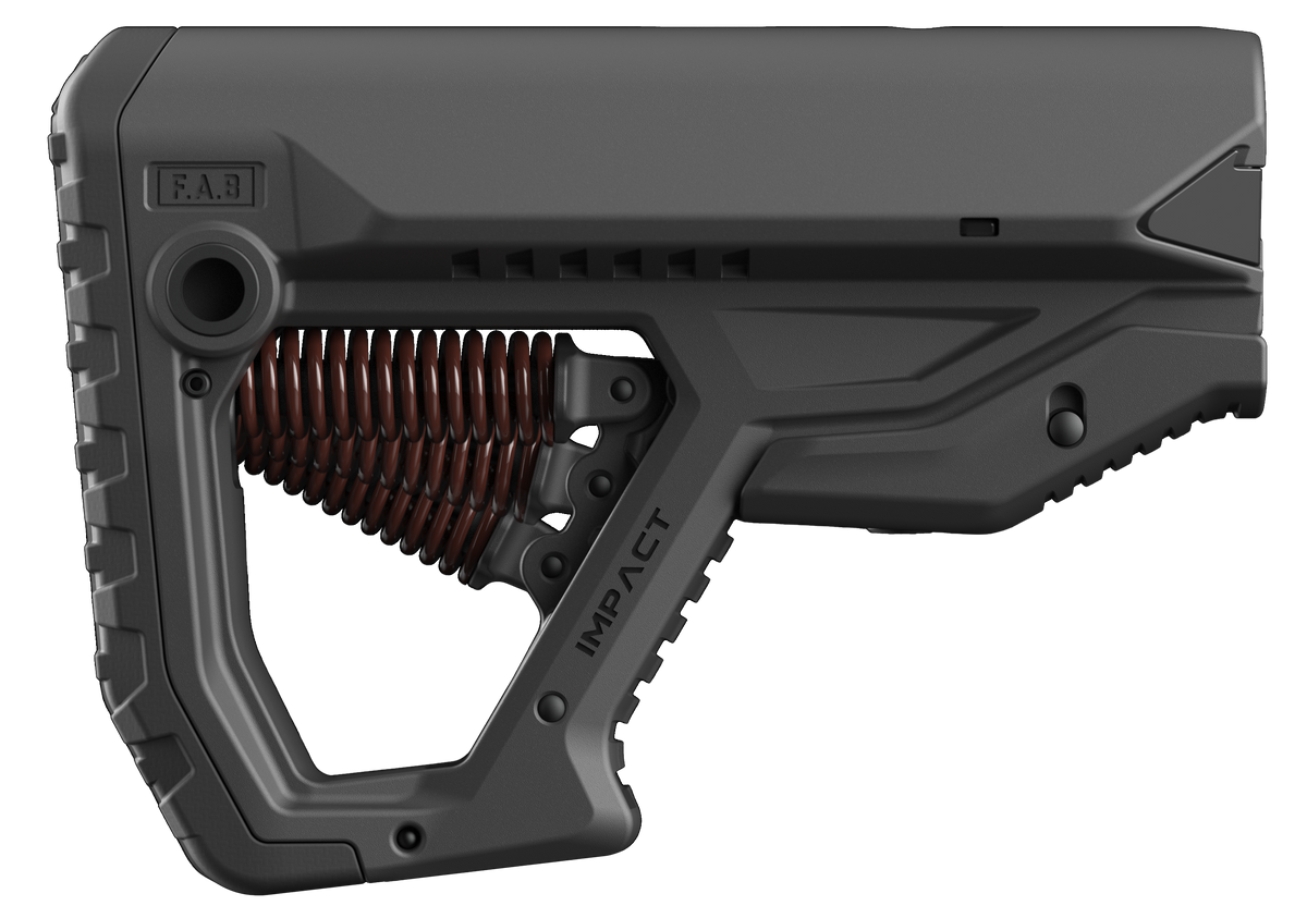 FAB Defense GL-CORE Impact Shock Absorbing AR-15 Buttstock - Black — view 3