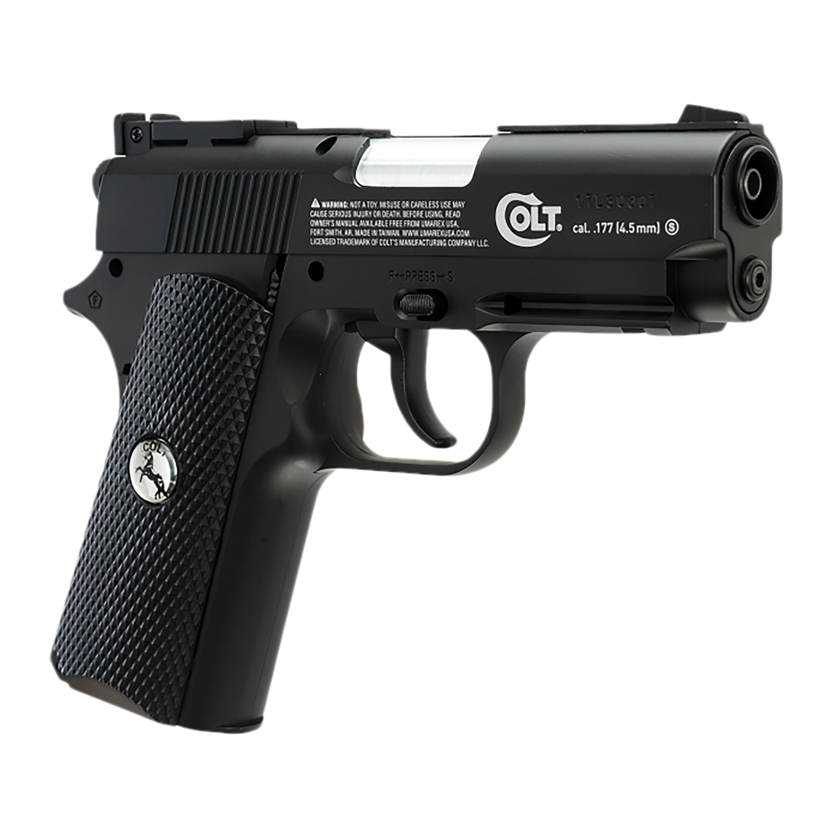 Umarex USA Colt Defender .177 BB 16+1 CO2 Air Pistol - 410 FPS - Black — view 3