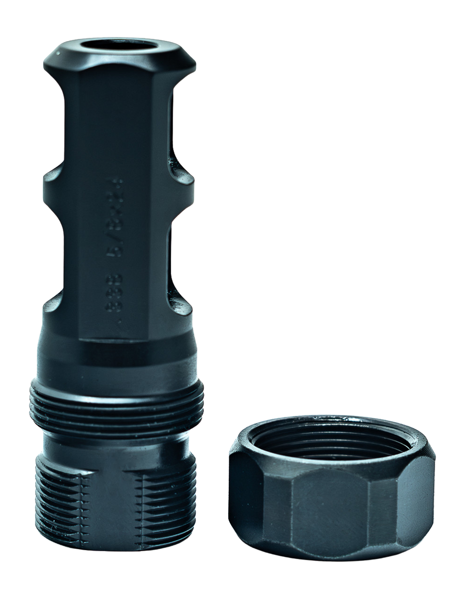 Faxon Firearms MuzzLok Plan B 5/8x24 Muzzle Brake - Stainless Steel - .375" Bore — view 3