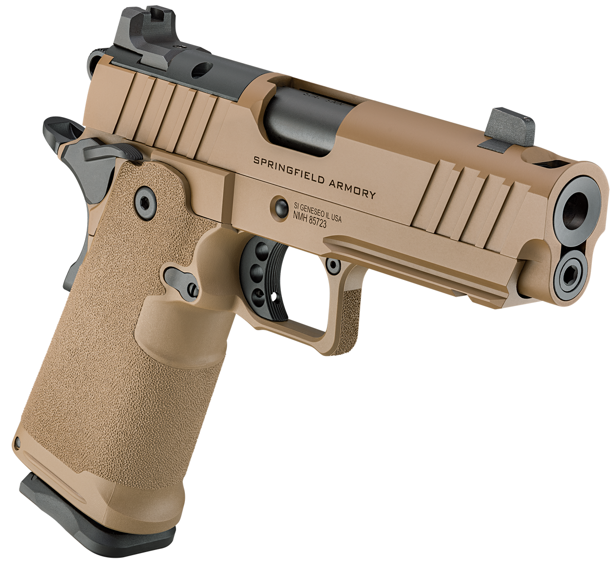 Springfield Armory 1911 DS Prodigy Comp AOS 9mm 4.25" 10+1 Coyote Brown Pistol — view 3