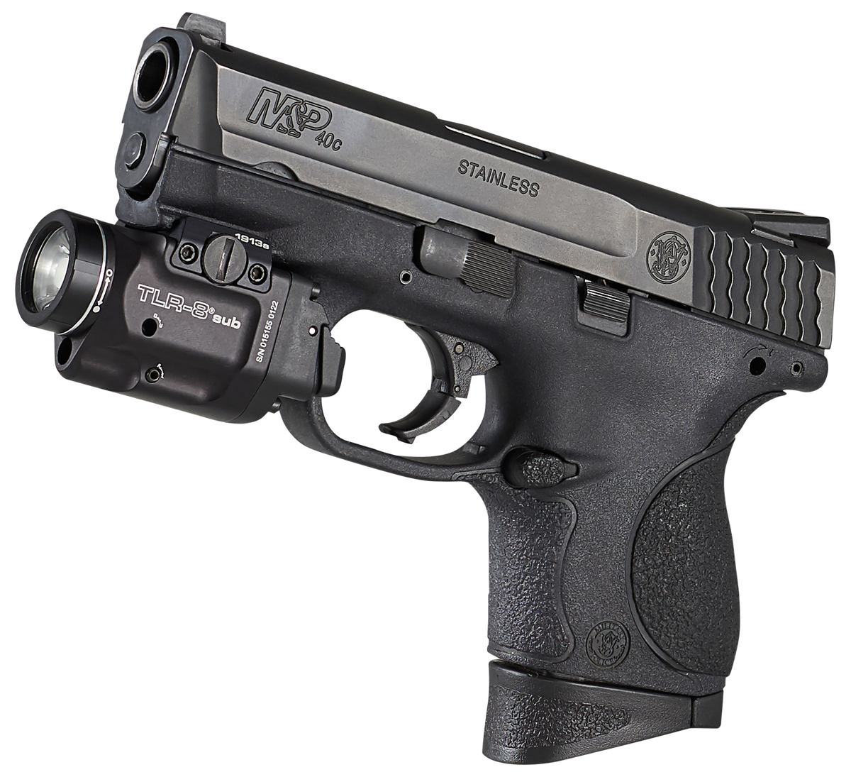 Streamlight TLR-8 Sub Gun Light with Red Laser 500 Lumens White LED 1913 Short Rail - Black Anodized — view 3