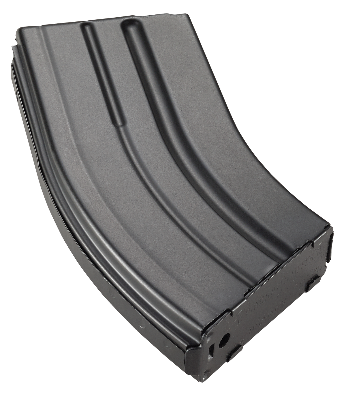 DuraMag SS 22 Nosler/6.8 SPC 20rd Stainless Steel AR-15 Magazine - Black w/ Gray Follower — view 3