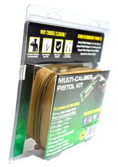Clenzoil 2076 Field & Range Cleaning Kit Multi-Caliber Pistol 17-Piece Tan — view 3