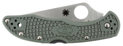 Spyderco Delica 4 Lightweight 2.88" VG-10 Drop Point Part Serrated Foliage Green FRN Folding Knife — view 3