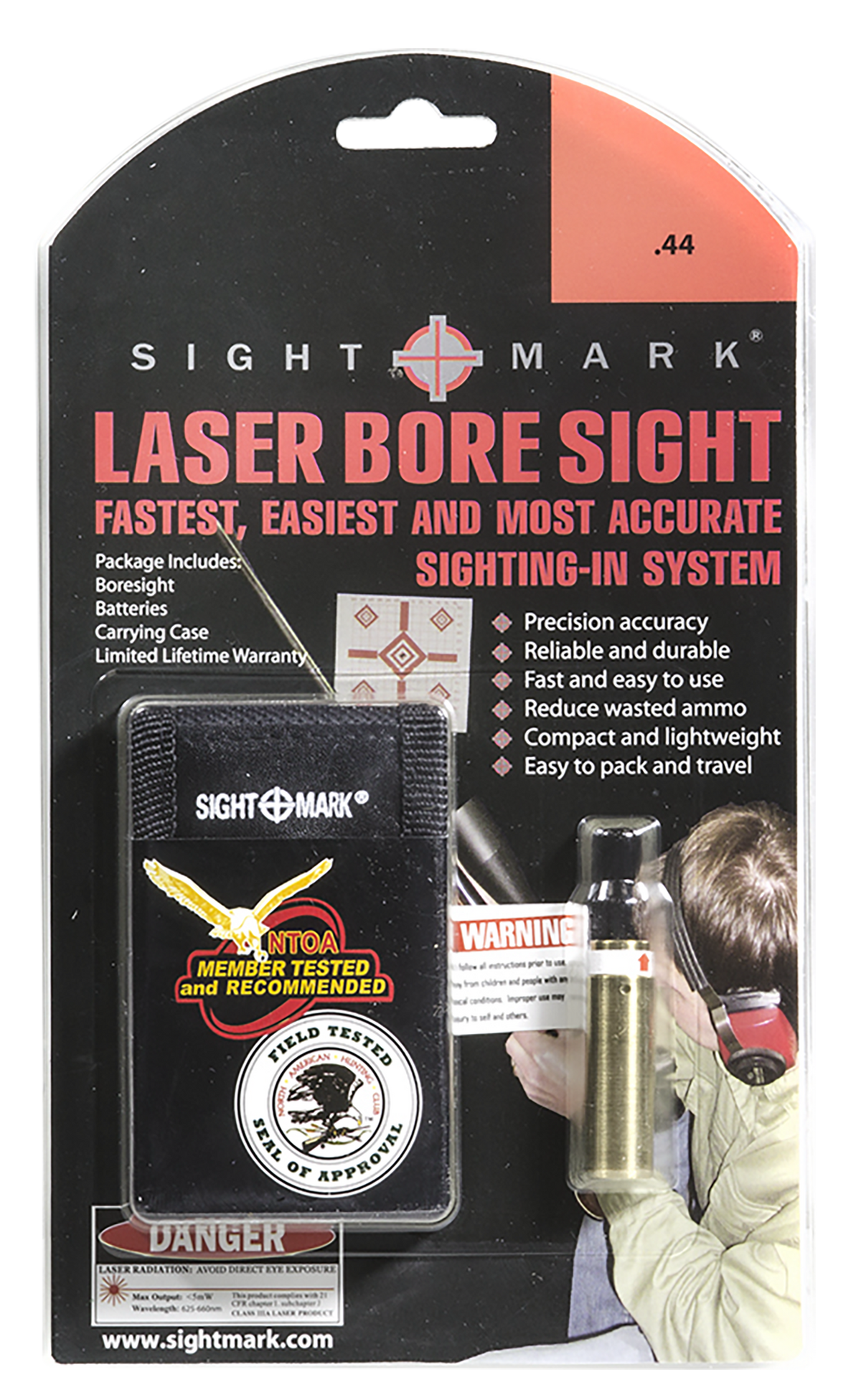 Sightmark SM39019 Boresight Red Laser for .44 Magnum Brass — view 3
