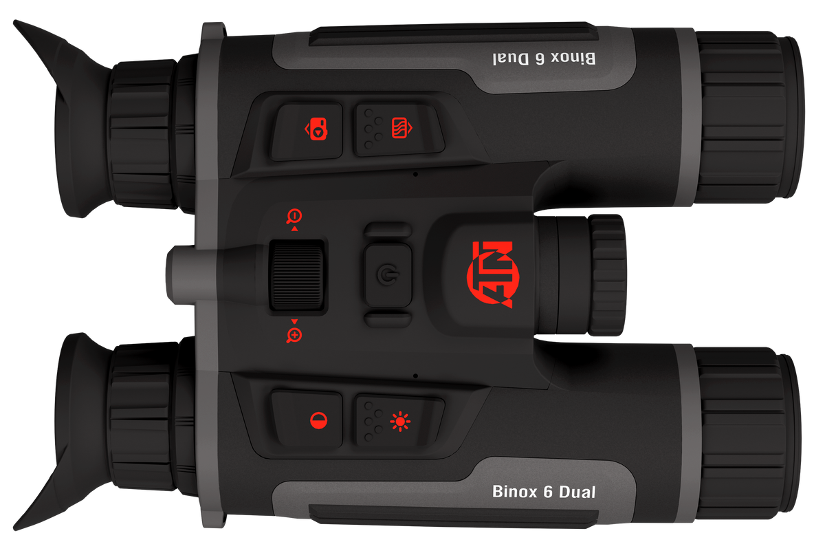 ATN BinoX 6 Dual 384x288 5.5-44x 35mm Thermal Binocular Rangefinder Black — view 3