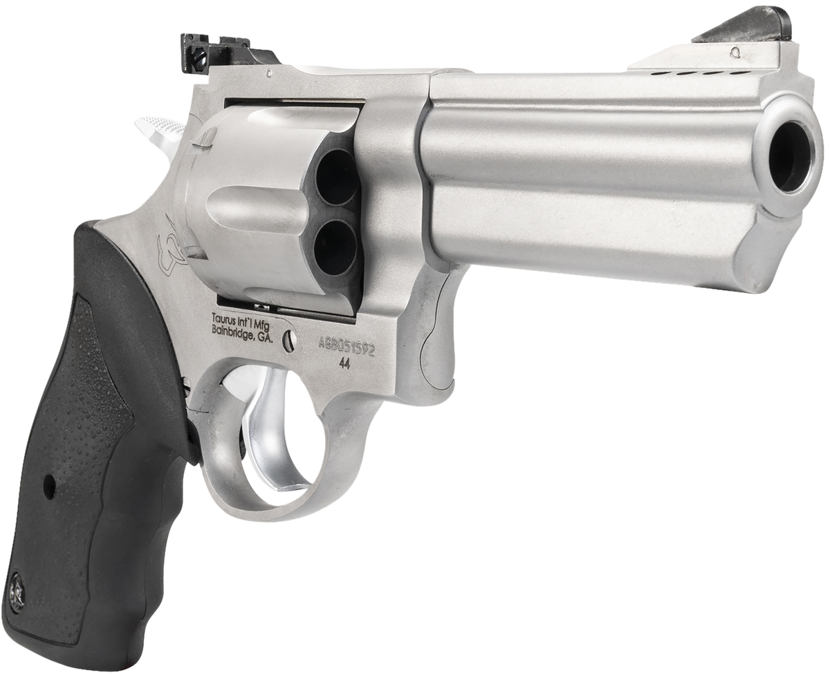 Taurus Model 44 44 Rem Mag 4" Ported 6-Shot DA/SA Large Frame Revolver - Matte Stainless — view 3