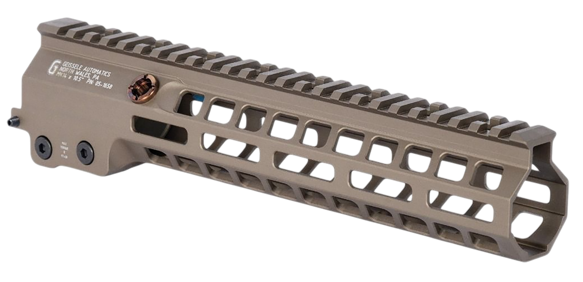 Geissele Automatics Super Modular Rail MK14 10.50" M-LOK AR-15 Handguard - Desert Dirt — view 3