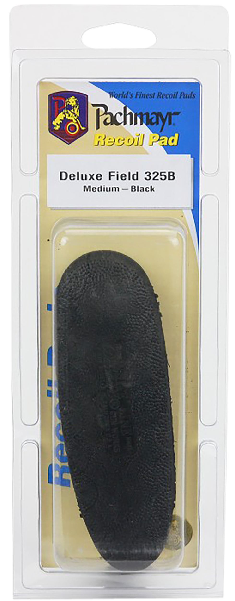 Pachmayr F325 Deluxe Black w/White Line Medium Rubber Recoil Pad for Rifle/Shotgun — view 3