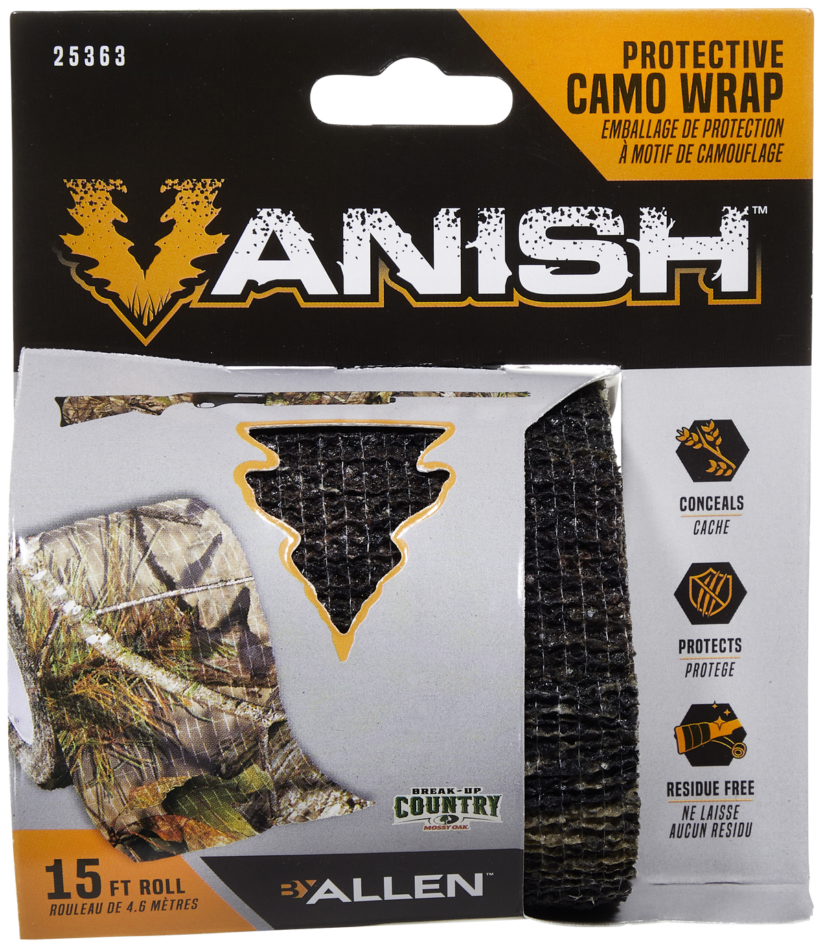 Vanish 25363 Protective Wrap Mossy Oak Break-Up Country 2 in x 15 ft Camo Roll — view 3
