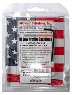 Midwest Industries MCTAR-LPG Low Profile Gas Block .750" 4140 Steel - Black — view 3