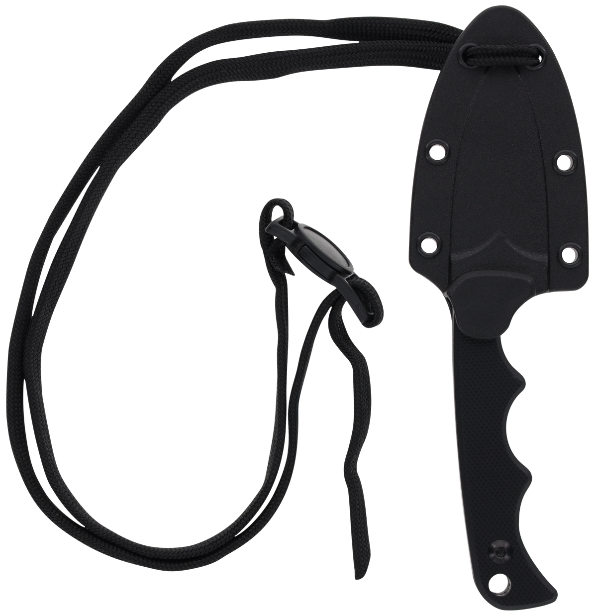 Smith & Wesson Knives H.R.T. Spear Point Neck Knife 2" Plain 8Cr13MoV TiNi Fixed Blade - Black G10 — view 3