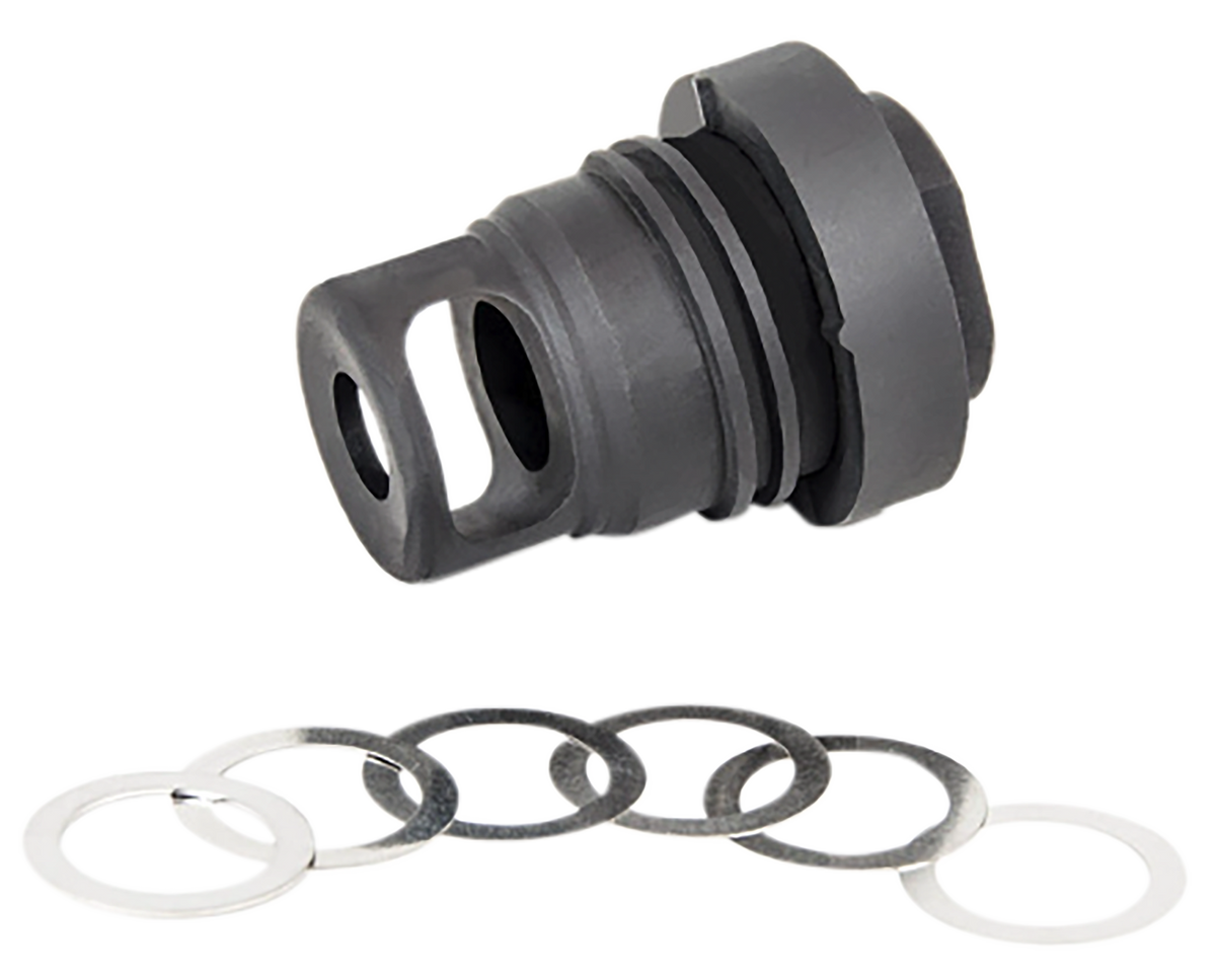 Yankee Hill Mini Phantom 30 Cal 5/8x24 Q.D. Muzzle Brake - Black Melonite Steel 1.60" — view 3