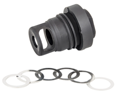 Yankee Hill Mini Phantom 30 Cal 5/8x24 Q.D. Muzzle Brake - Black Melonite Steel 1.60" — view 3