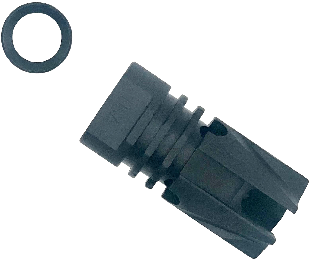 LBE Unlimited ARFH-REV Flash Hider 5.56mm .223 Cal Black 1/2"-28 TPI — view 3