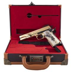 EAA Girsan MC1911 38 Super 5" 9+1 Semi-Auto Pistol - Gold PVD Engraved — view 3