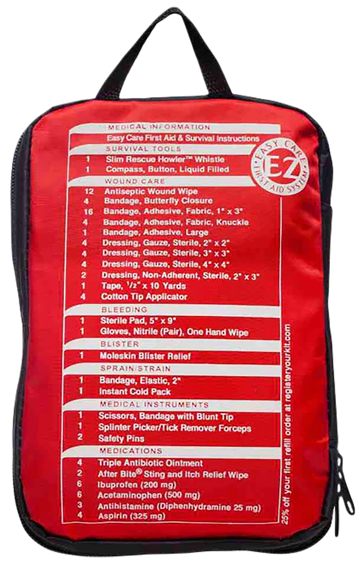 Adventure Medical Kits Adventure 2.0 First Aid Kit 1-4 People Black/Red — view 3