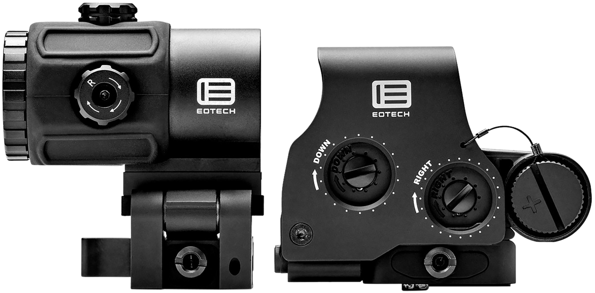 EOTech HHS VI EXPS3-2 & G43 3x Magnifier 1 MOA Red Dot/68 MOA Ring Holographic Sight - Matte Black — view 3