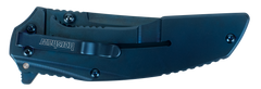 Kershaw Outright 8320 3" Folding Trailing Point Plain Blue PVD 8Cr13MoV - Black/Blue G10/SS Handle — view 3