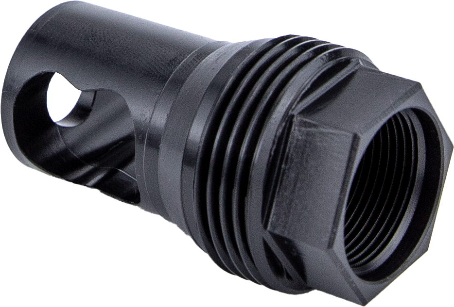KGM Suppressors R50T Taper Muzzle Brake M25x1.5 Black Nitride Steel — view 3