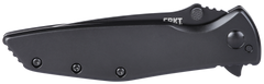 Columbia River Slag 2.95" Folding Drop Point Plain Black Oxide D2 Steel Black Stainless Steel Handle — view 3