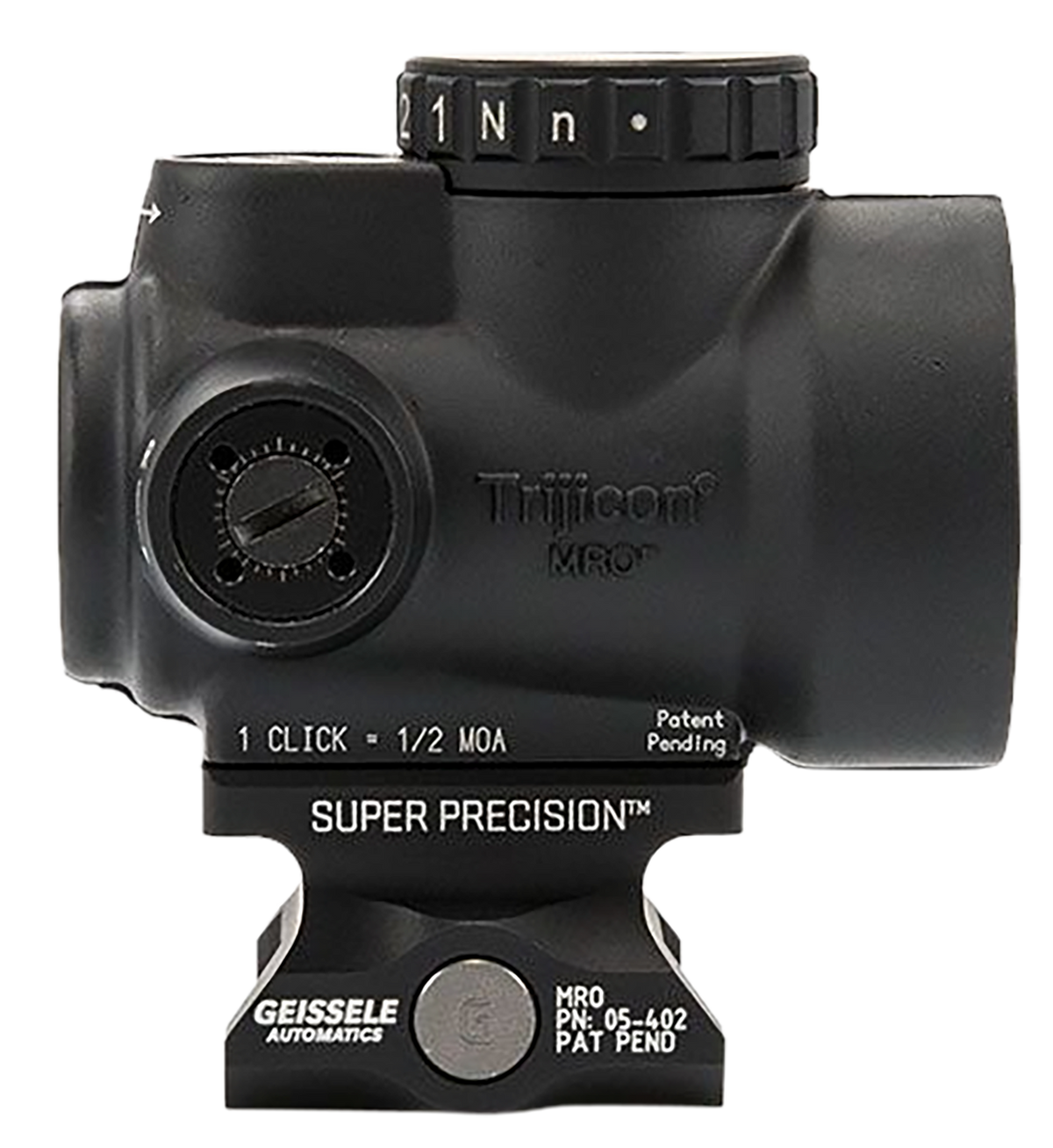 Geissele Automatics Super Precision MRO Absolute Co-Witness Red Dot Mount - Black Anodized — view 3