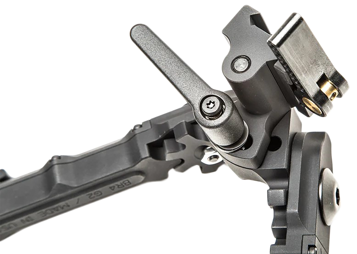 Accu-Tac BR-4 G2 Bipod 5.5"-8.25" Picatinny Rubber Feet Black Hardcoat Anodized 6061-T6 Aluminum — view 3