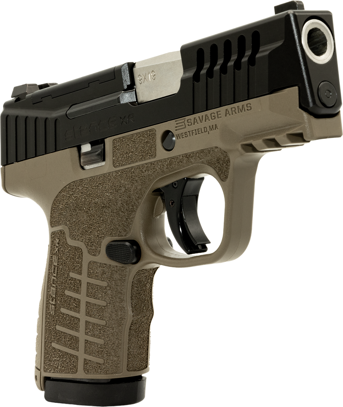 Savage Stance XR 9mm Luger 3.2" 13+1 Semi-Auto Pistol - FDE/Black Nitride — view 3