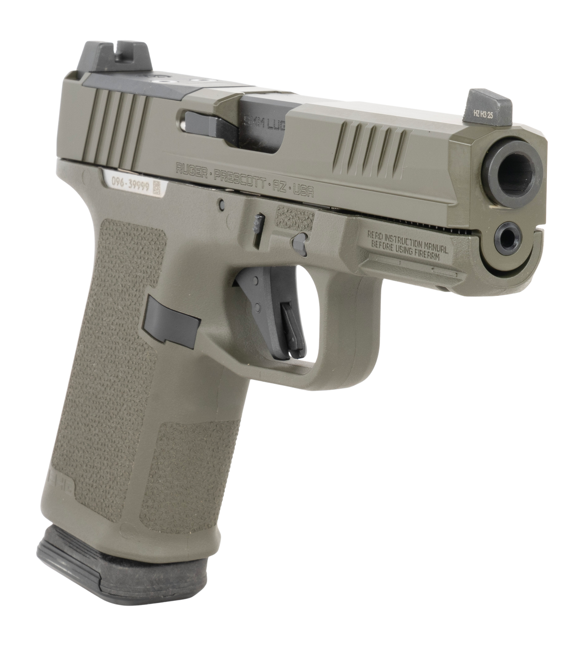 Ruger RXM 9mm Luger 4" 15+1 Striker-Fired Pistol - OD Green Compact Frame — view 3